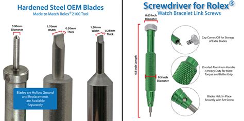 rolex screwdriver size